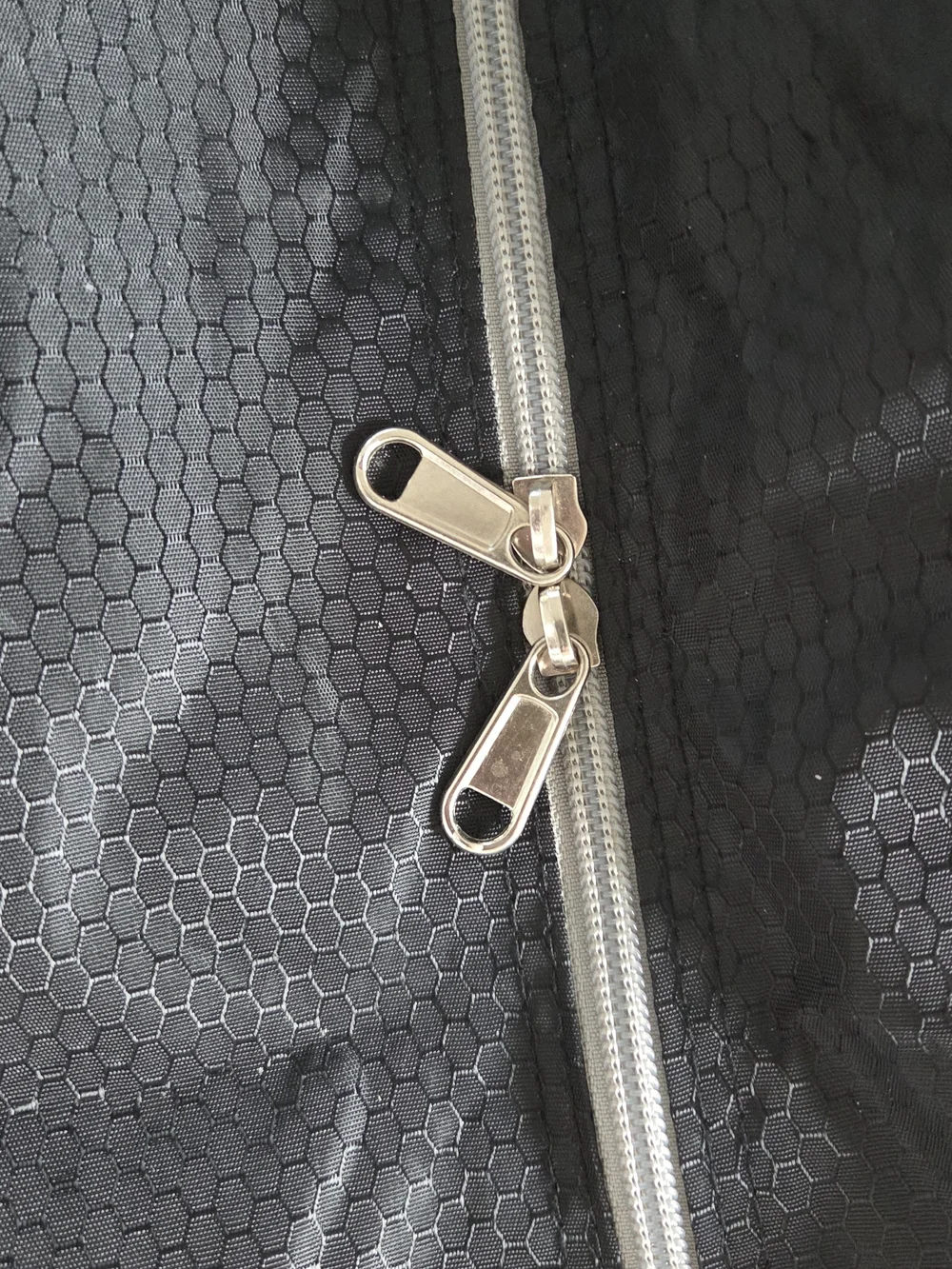 Zalalas Black Duffel Tote with Silver Reflective Straps